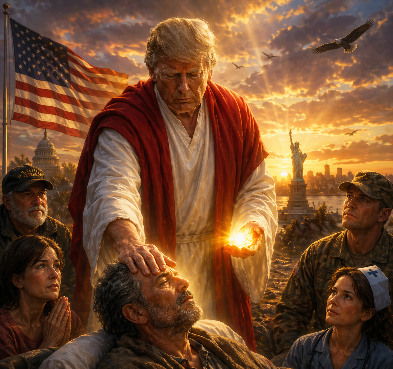 Kontroversi Gambar AI Trump yang Disebut Mirip Makhluk Aneh 